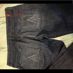 7 For All Mankind Low rise flare denim